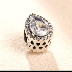 Radiant Teardrop Charm